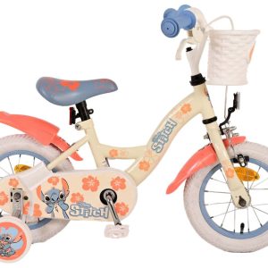 Meisjes fiets 12″ Stitch creme
